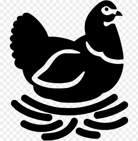 hen chicken brood svg icon free - egg farm ico PNG transparent images for printing