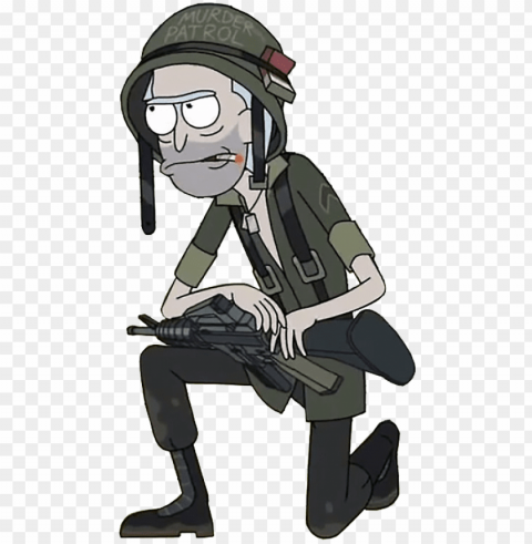 heoniks - rick and morty Isolated Design on Clear Transparent PNG
