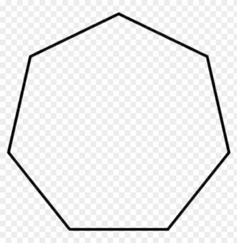 heptagon PNG images for graphic design