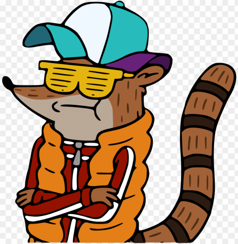 here is a high-res cool rigby to go with mordecai - de rigby PNG photo
