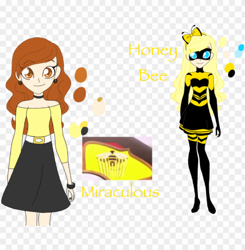 here is the new queen bee named honey bee i - miraculous queen bee trumpo weapon PNG Image with Isolated Subject