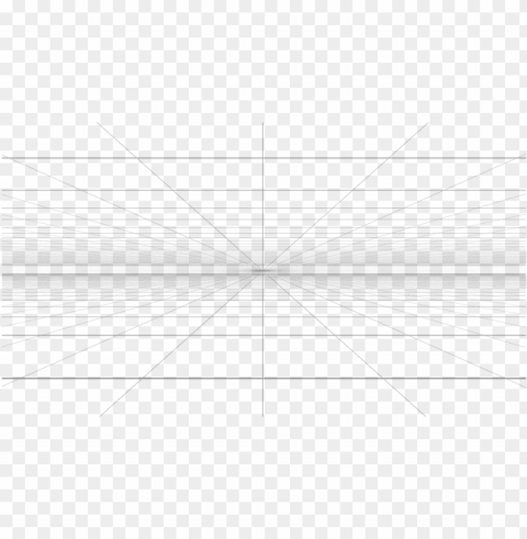 here's a one point perspective grid in 4k - line art Transparent PNG Object with Isolation