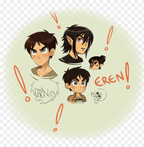 Heres Some Eren Doodles That I Havent Touched In - Cartoo PNG Images No Background