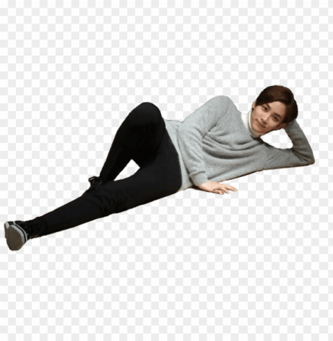 hereu0027s a lying down jeonghan for yu0027all - jeonghan PNG with transparent background free