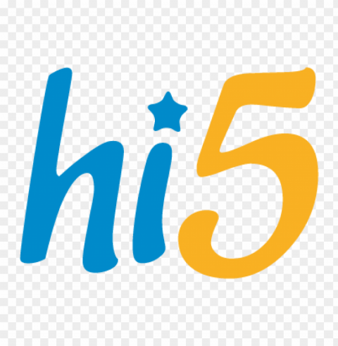 hi5 eps vector logo free download Isolated Design Element in Transparent PNG