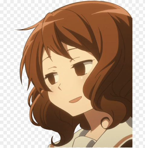hibike euphonium's kumiko uninterested reaction face - transparent anime reactions Clear Background Isolated PNG Object