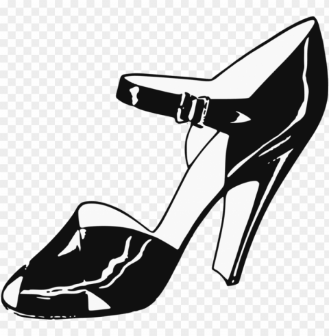 high-heeled shoe footwear clip art women stiletto heel - ladies shoe clipart Isolated Illustration on Transparent PNG
