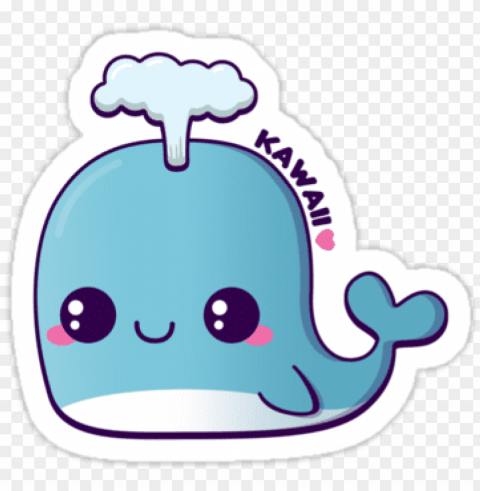 high quality kawaii killer inspired stickers by independent - reto ballena azul memes Isolated Subject on HighResolution Transparent PNG