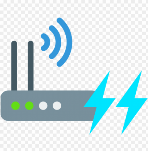 high-speed internet - wifi router icon Clear Background PNG with Isolation