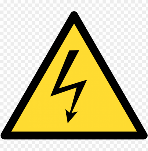 high voltage warning sign Clear PNG image