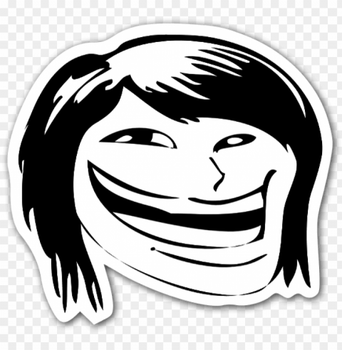 higher quality forever alone guy happy rage face - facebook troll faces Isolated Subject on HighQuality Transparent PNG