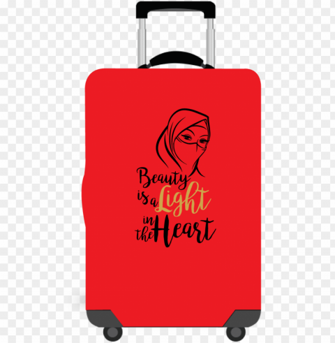 hijab - luggage cover designs Clean Background Isolated PNG Graphic