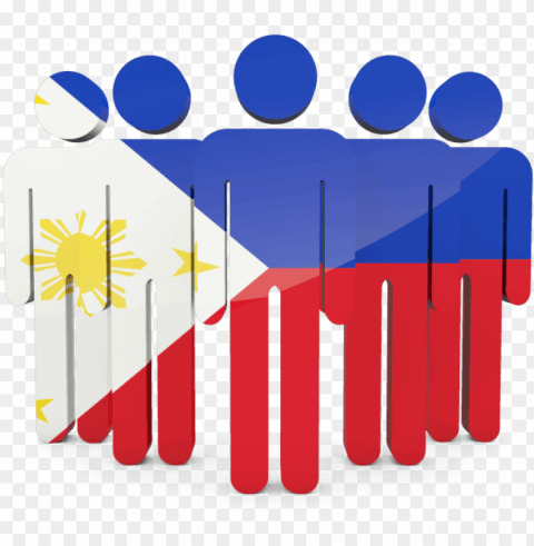 hilippines flag with people Free PNG images with transparent layers compilation