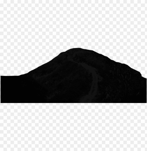 hill - darkness PNG Isolated Illustration with Clear Background