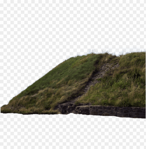 hill with grass image - mountains transparent background Isolated Item on HighQuality PNG