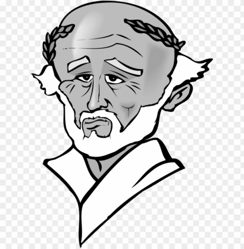 hilosopher ancient greek philosophy drawing cartoon - philosopher clipart HighQuality Transparent PNG Isolated Element Detail