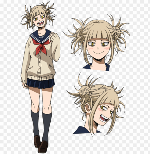 himiko toga tv animation design sheet - my hero academia characters villains PNG images with no fees