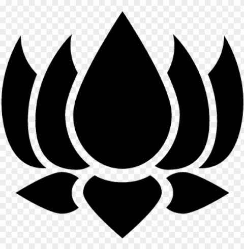 Hinduist Lotus Flower Vector - Icono Flor De Loto Transparent Background PNG Isolation