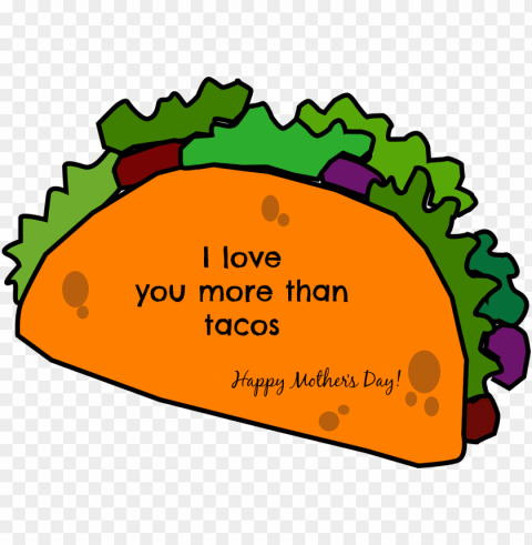 hmd - mothers day taco Isolated Character with Transparent Background PNG