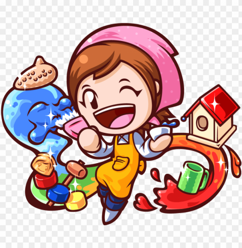 hobbies fun key art - cooking mama PNG images for graphic design