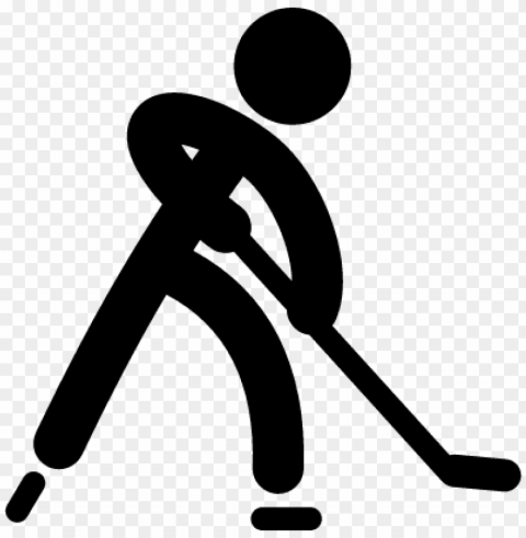 hockey stick logo - hockey player icon PNG images for merchandise