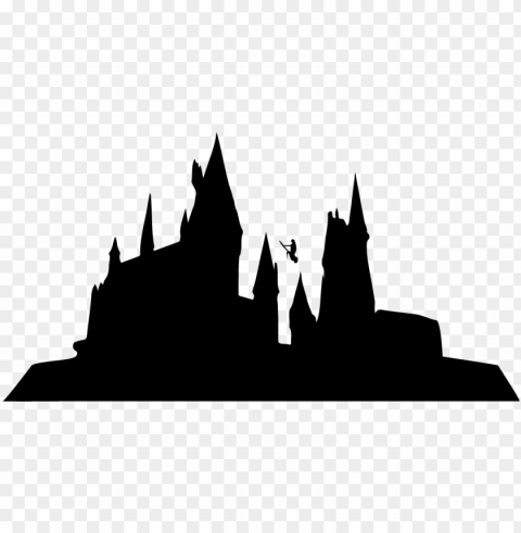 hogwarts silhouette clipart - islands of adventure PNG with transparent background free PNG transparent with Clear Background ID ea4288a8