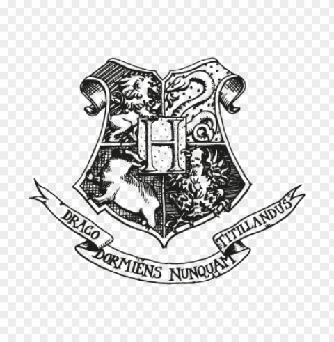 hogwarts vector logo download free Isolated Subject on HighQuality Transparent PNG