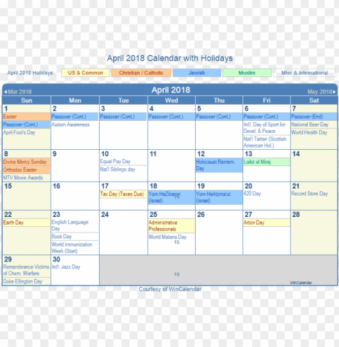 holiday march 2019 calendar Transparent PNG Isolated Graphic Element