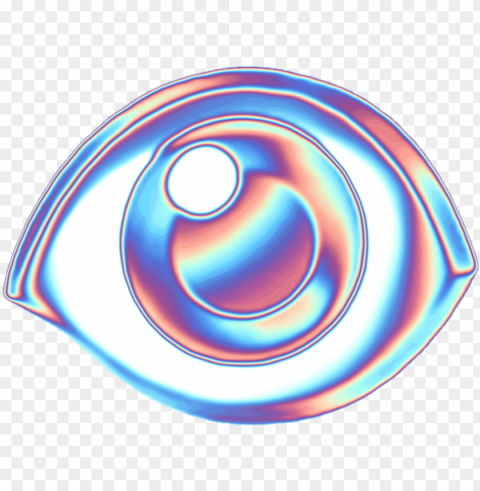 holo sticker - circle PNG with cutout background