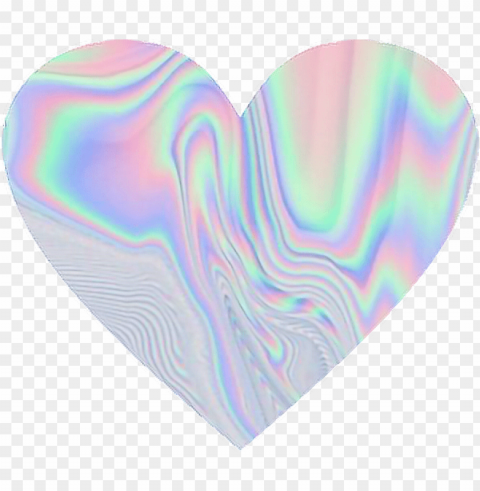 holographic holo pastel rainbow heart love - rainbow love heart PNG Image Isolated with High Clarity