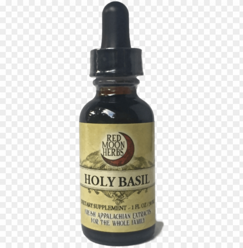holy basil tulsi herbal extract bottle for adrenal - product of curcuma longa Clear background PNGs