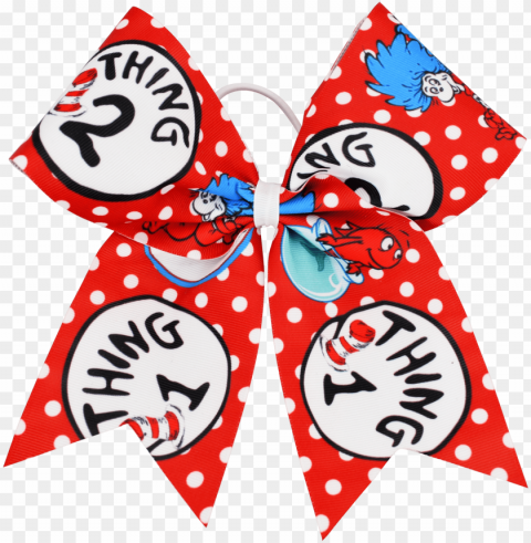 Home Accessories Bows  Headwear Patterned Bows - Thing One Transparent PNG Vectors