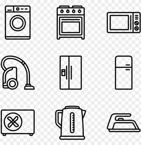 home appliance set - home appliances vector Free download PNG images with alpha channel