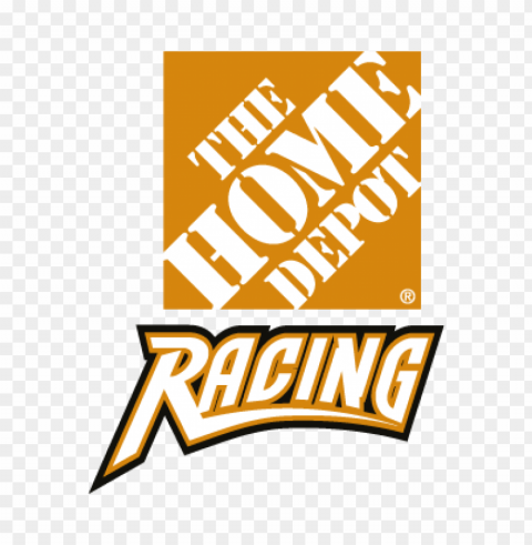 home depot racing vector logo Isolated Artwork in HighResolution Transparent PNG