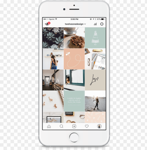 home home instagram-mockup - iphone instagram mockup PNG Image Isolated with Transparent Detail