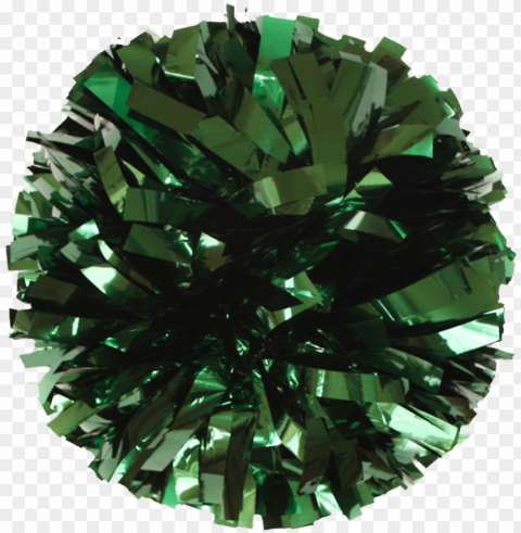 home poms metallic poms metallic kelly green - crystal PNG format with no background