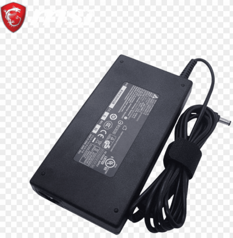 home power adapter - adaptor laptop msi PNG Graphic with Transparency Isolation