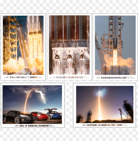 home shop twilight phenomena rocket launch - collage Alpha channel transparent PNG