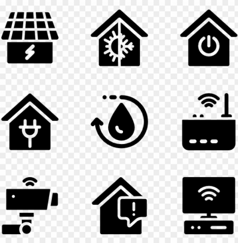 home vector psd - smart home icon PNG transparency images