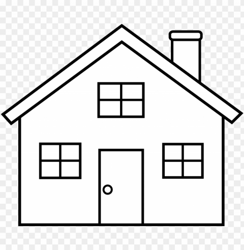home vector ranch house - house outline clip art Isolated Object with Transparent Background in PNG