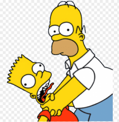 homer and bart Isolated Element in HighResolution Transparent PNG