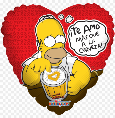 homero con cerveza - queen of my heart Isolated Subject on HighResolution Transparent PNG