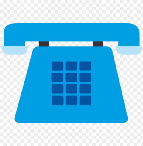 hone - icono de telefono azul PNG Graphic Isolated on Clear Background Detail
