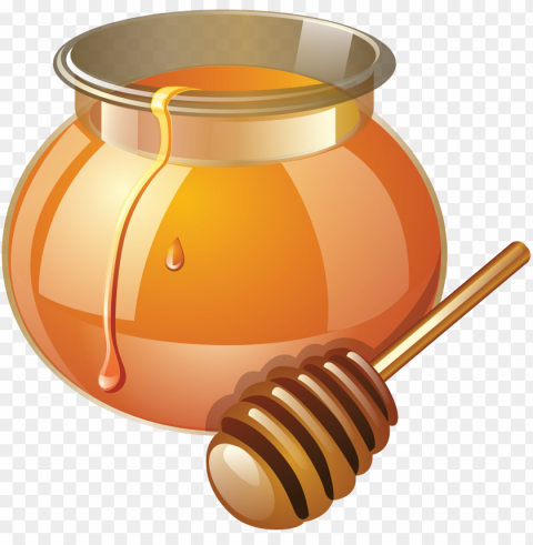honey food design PNG Isolated Object with Clear Transparency