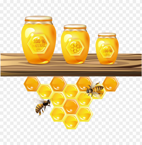 honey food photo PNG with no background diverse variety - Image ID bff2ffbd