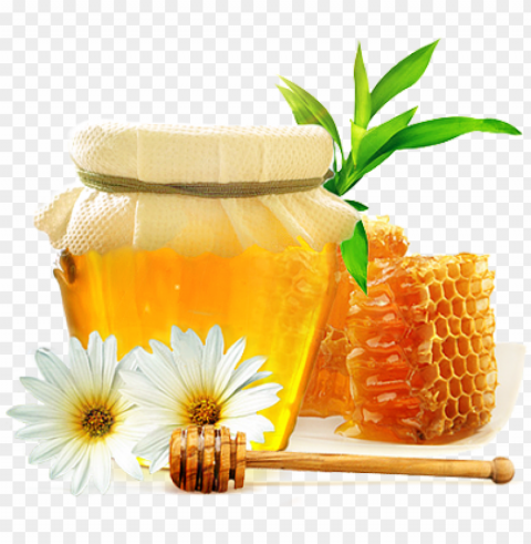 honey food background PNG transparent design diverse assortment
