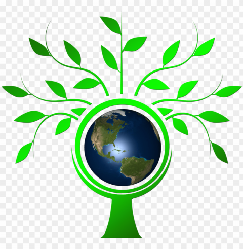 honoring earth day - family tree vector Isolated PNG Object with Clear Background
