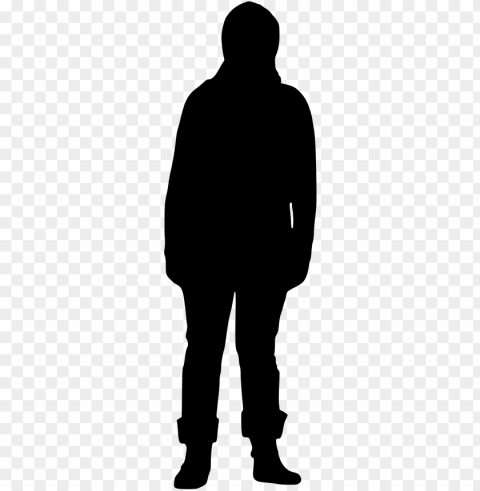 hooded man silhouette at getdrawings - hoodie person PNG clip art transparent background