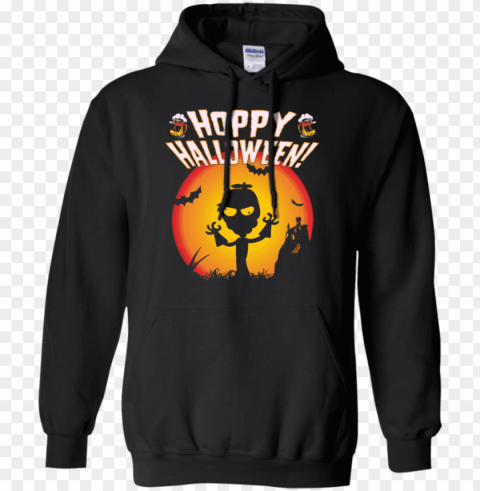 hoppy halloween hop head zombie & scary beer mugs pullover - drinking buddies t shirt Transparent image