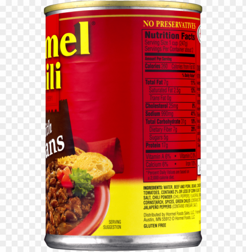 hormel chili pork with beans hot Free PNG images with transparent backgrounds